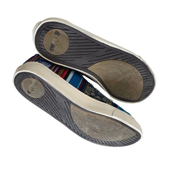 Inkkas Bluebird Low Top Multicolor Blue Lace-Up Sneakers Women's 9 / Men's 7 - Picture 5 of 6